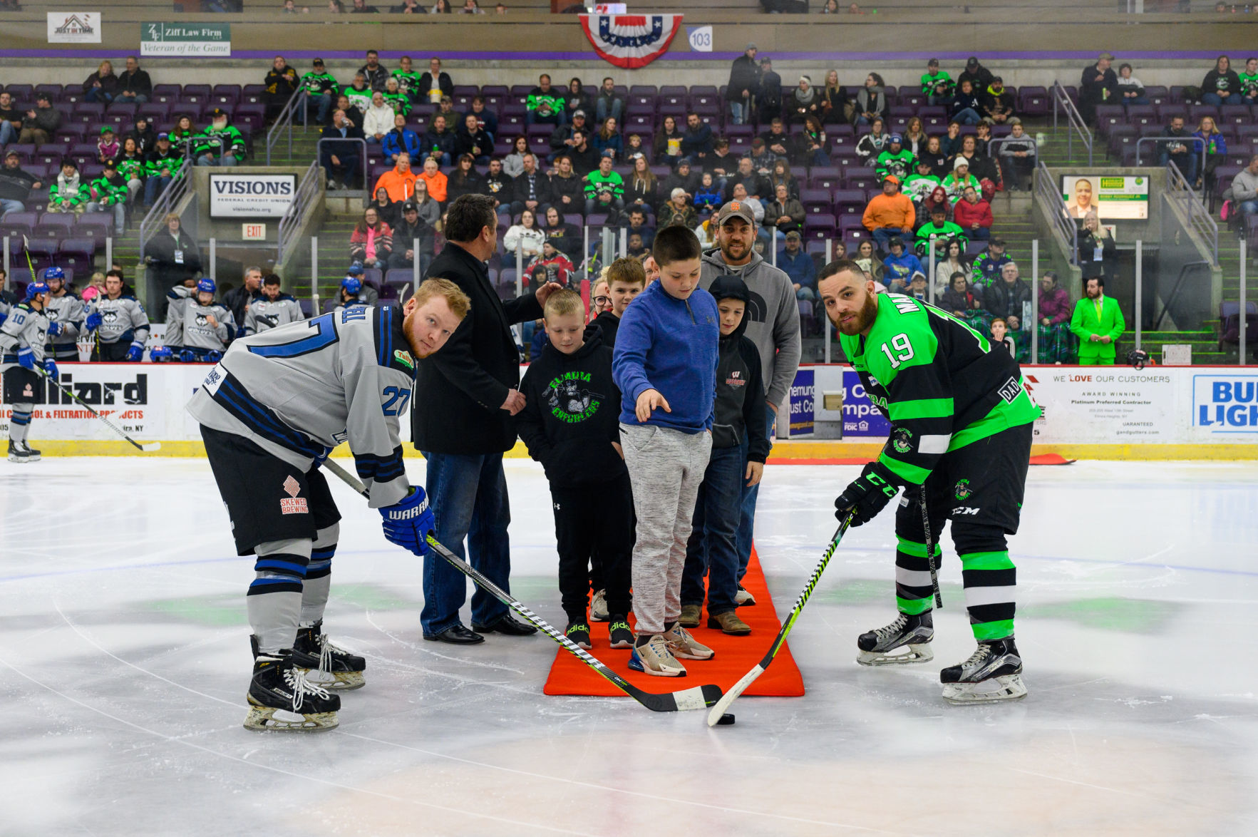 Dropping the puck